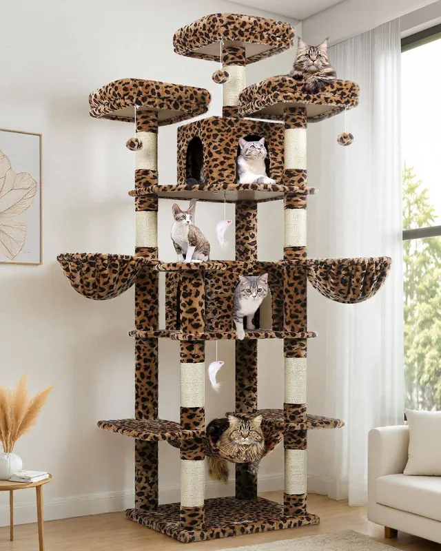 globlazer-f-series-f80-arbre-chat-l-opard-80-pouces image 1