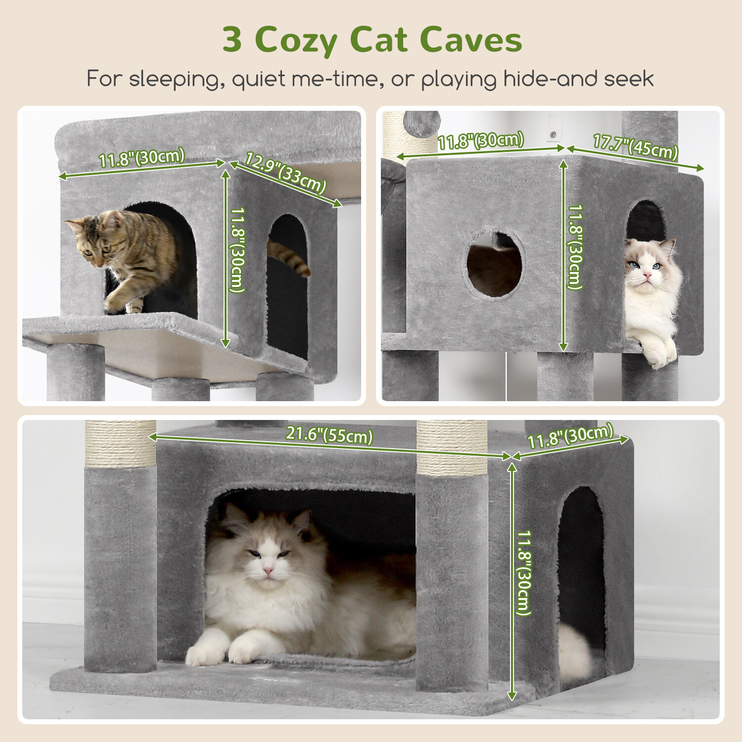 globlazer-f-series-f80f-arbre-chat-gris-clair-80-pouces image 4