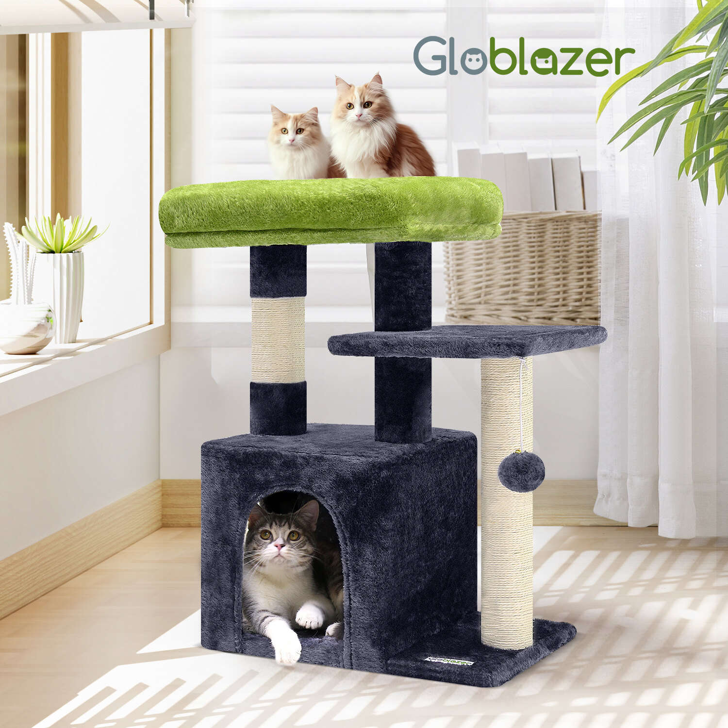 globlazer-f-series-f26-arbre-chat-gris-fonc-66-cm image 3