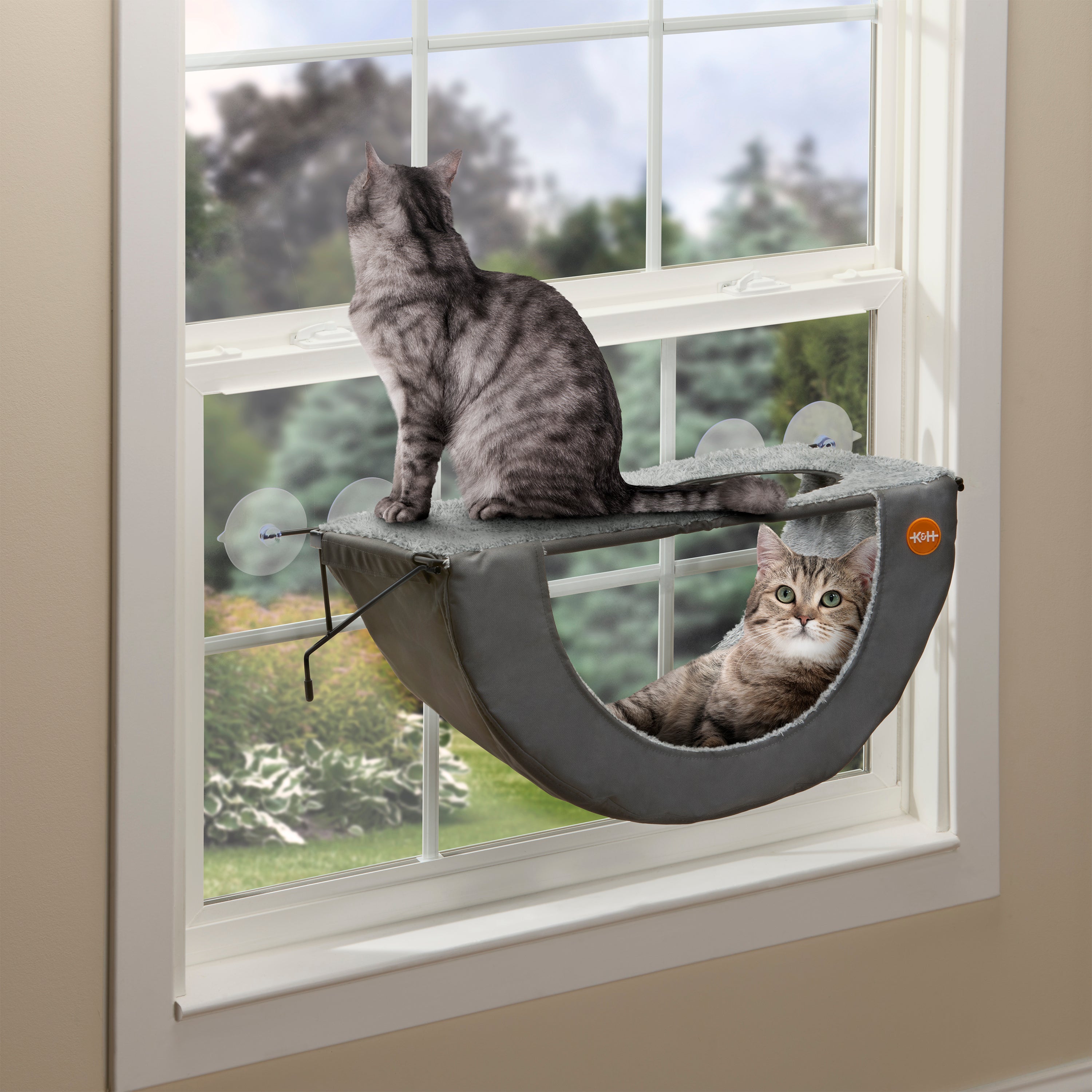 k-h-ez-mount-hamac-fen-tre-chat-double-2-niveaux image 1