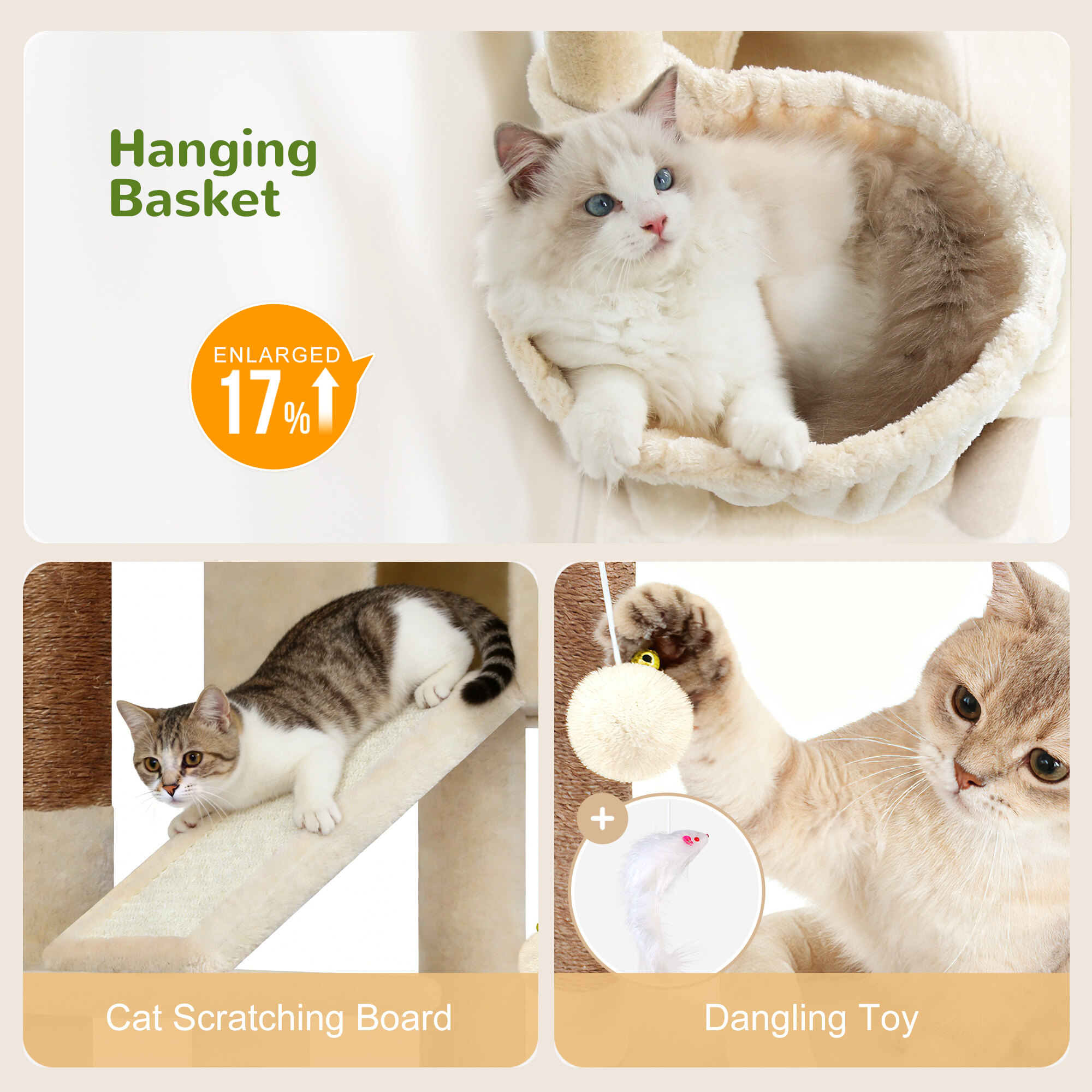 globlazer-s-series-s50-arbre-chat-beige-127-cm-grand-chat image 7