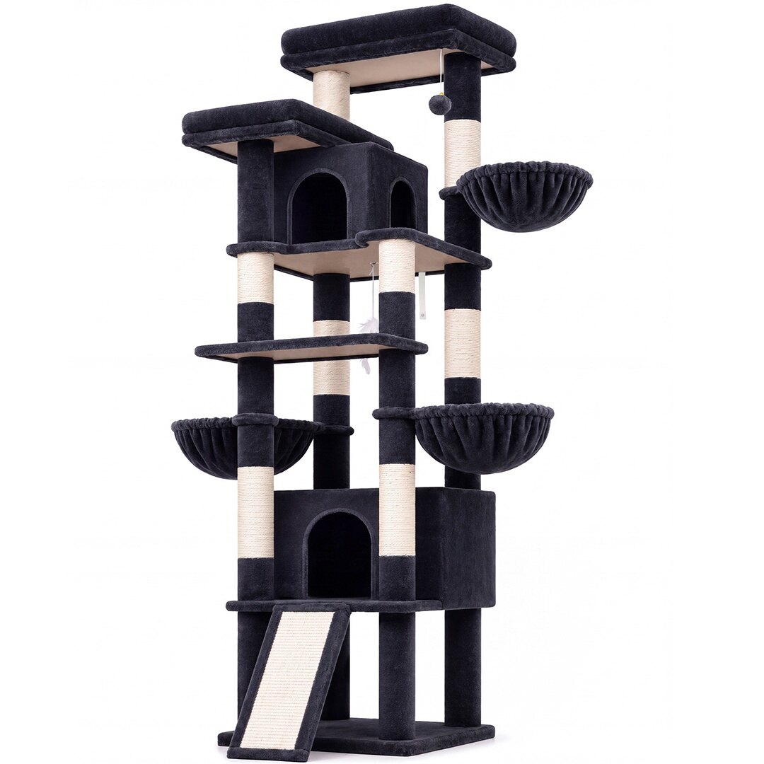 globlazer-f-series-f80j-arbre-chat-gris-fonc-80-pouces-xl image 2