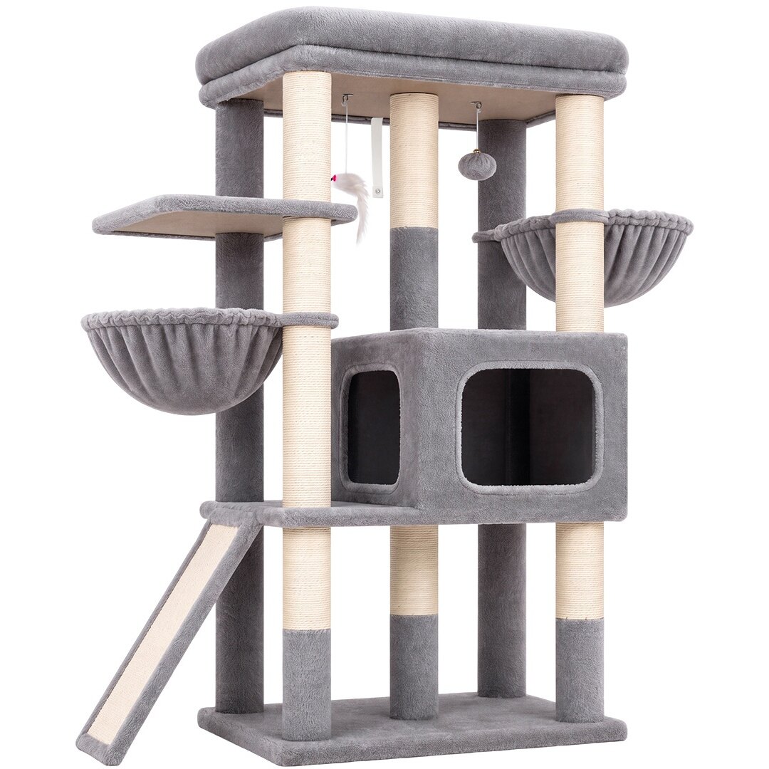 globlazer-s-series-52-pouces-arbre-chat-gris-clair-plateforme-xl image 2
