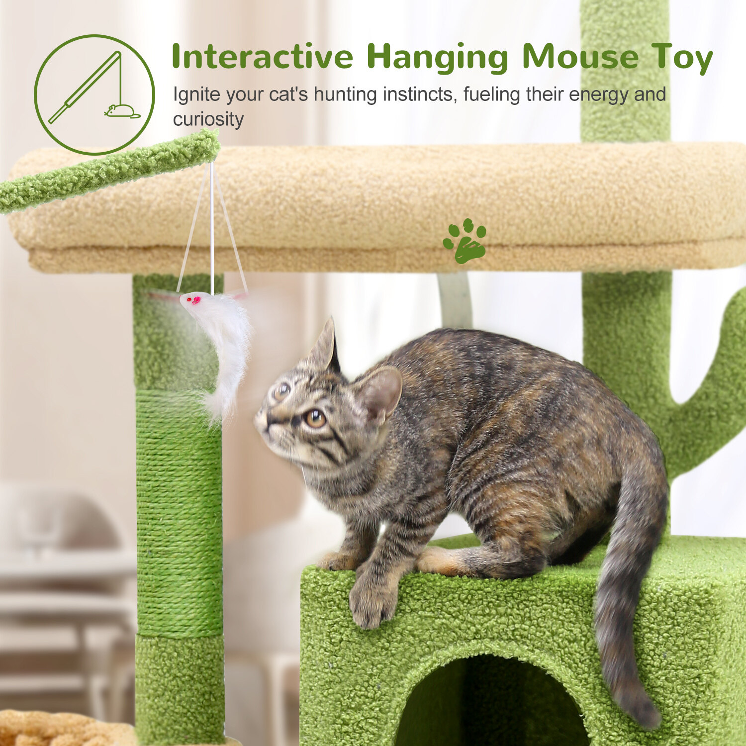 globlazer-f46c-arbre-chat-vert-46-pouces-chaton image 7
