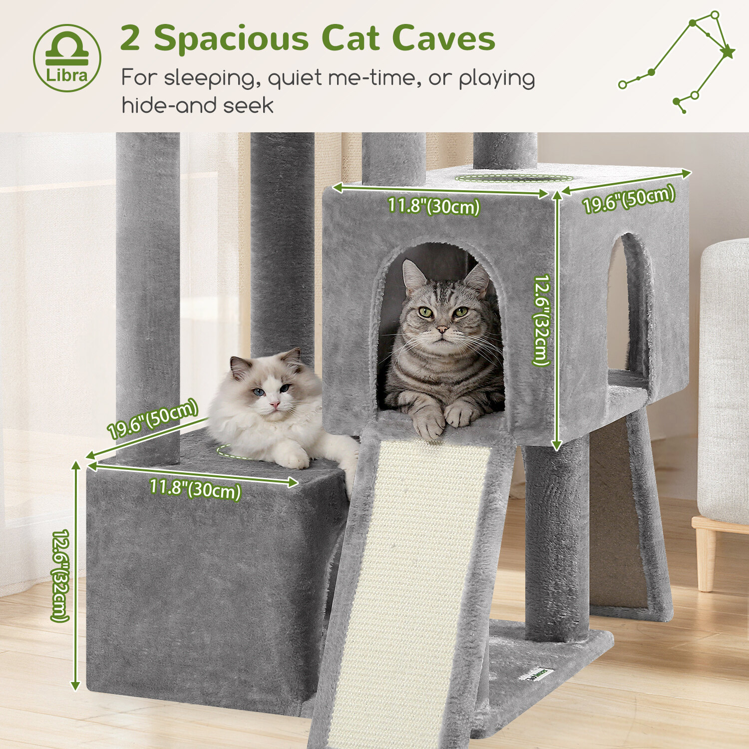globlazer-z78-arbre-chat-grand-198-cm-gris-clair image 3