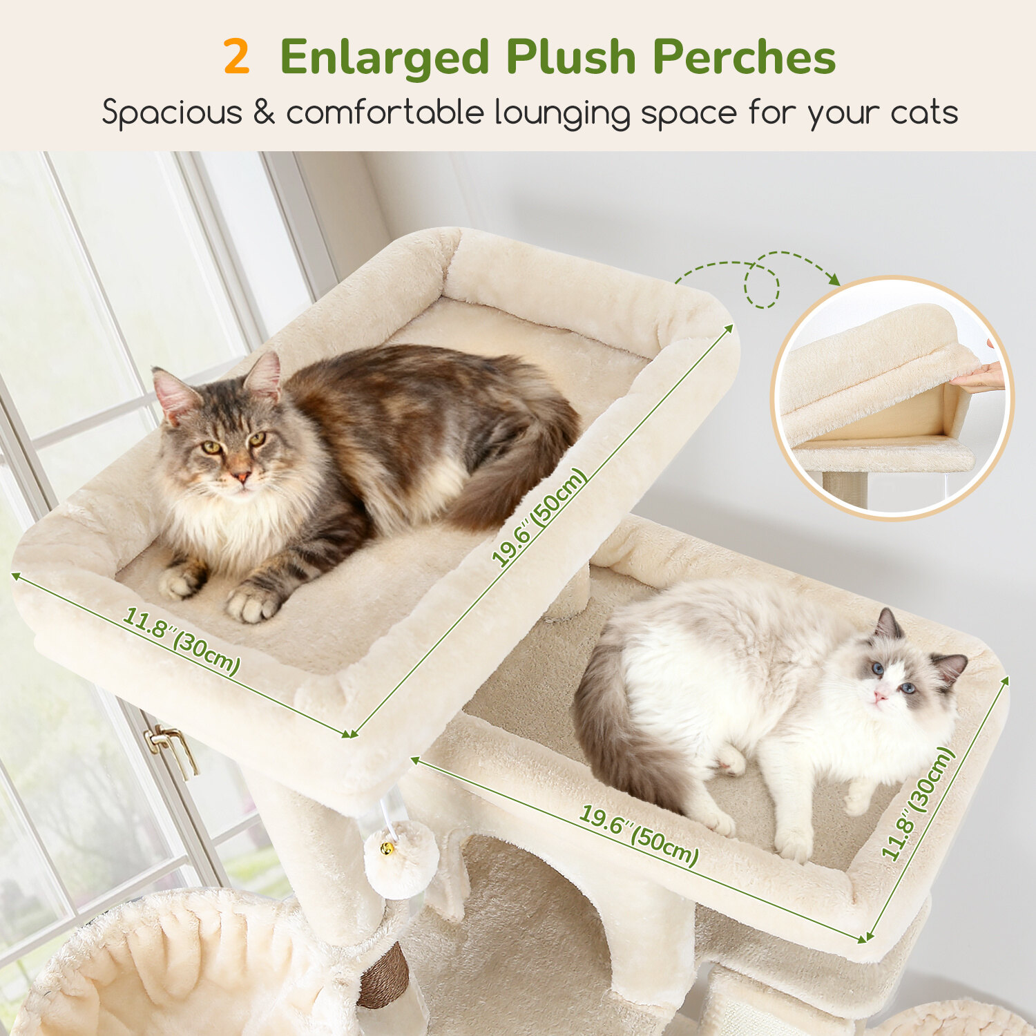 globlazer-s80g-arbre-chat-beige-203-cm-robuste image 3