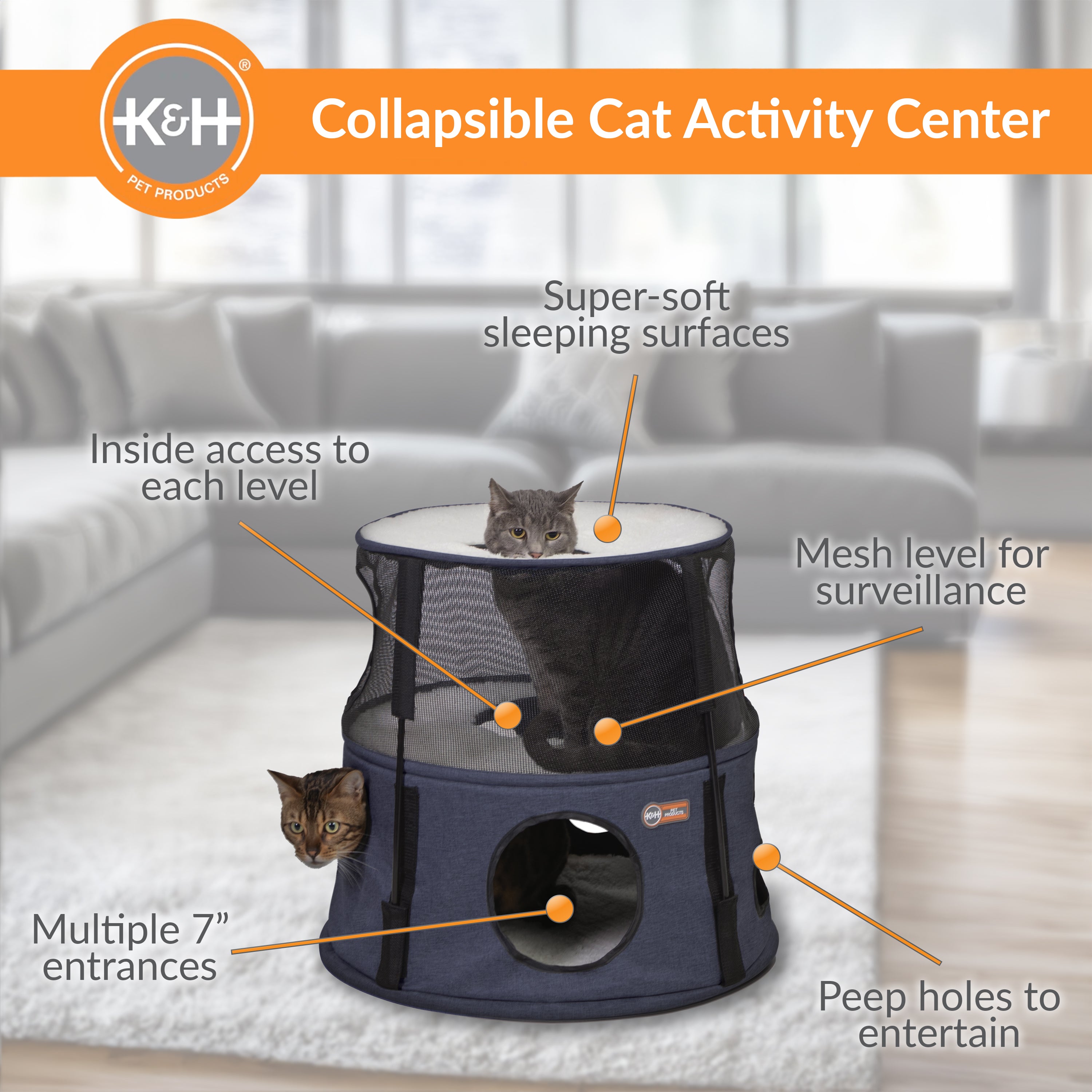 k-h-kitty-tower-tour-de-jeu-chat-3-tages-denim-fonc image 2