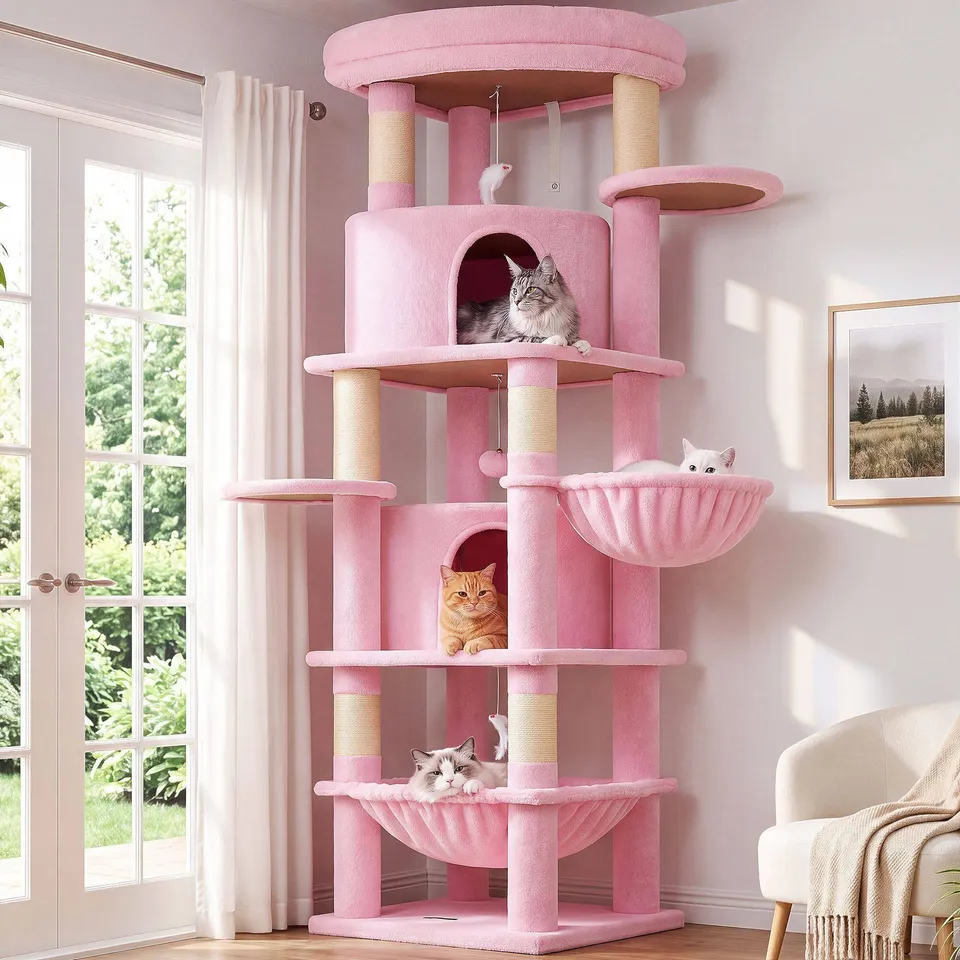 globlazer-c-series-c68-arbre-chat-rose-173-cm image 1