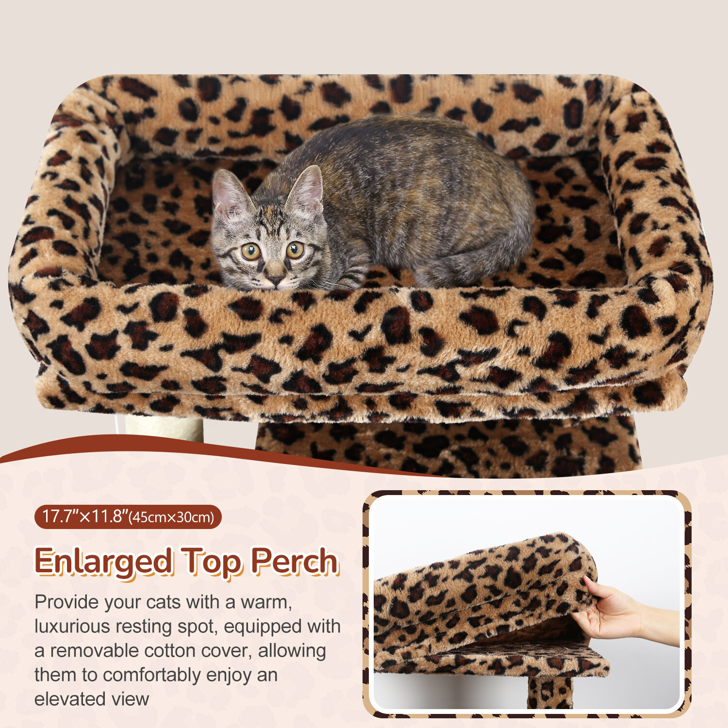 globlazer-f-series-f70-pro-arbre-chat-l-opard-178-cm image 3