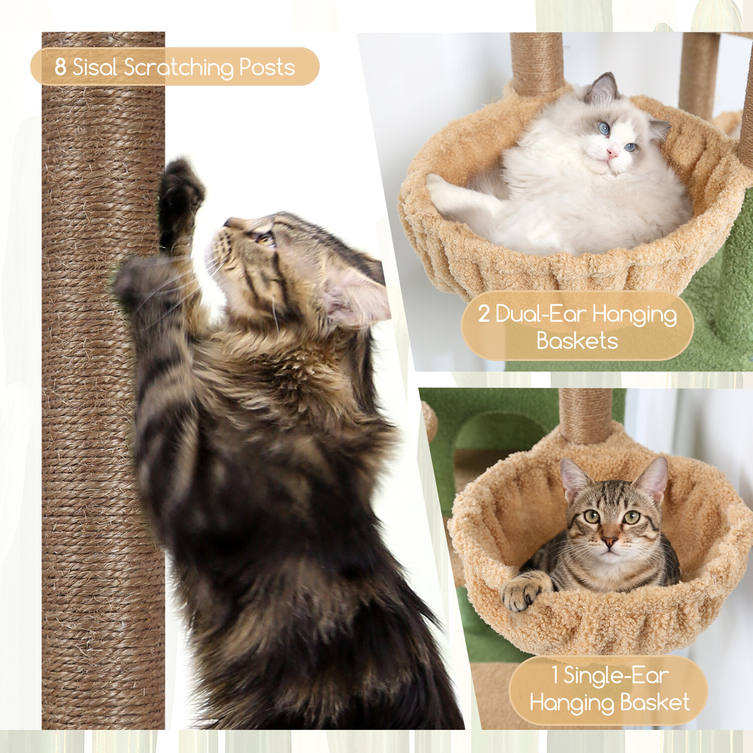 globlazer-s82-arbre-chat-cactus-vert-208-cm image 5