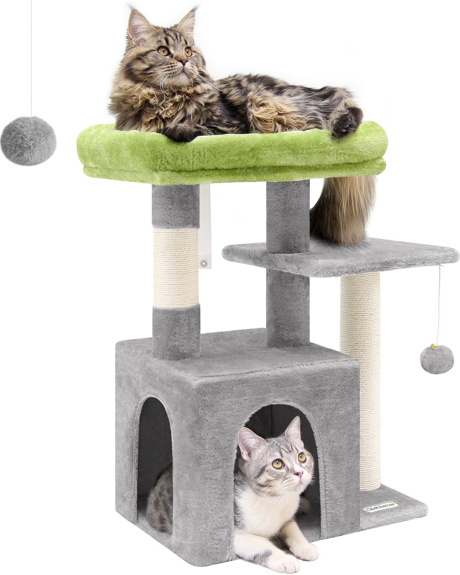 globlazer-f-series-f26-arbre-chat-gris-clair-26-pouces-petit image 2