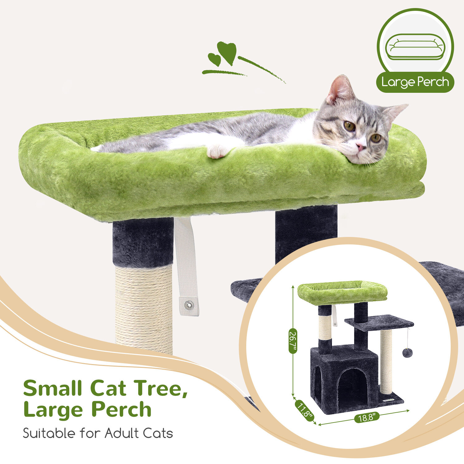 globlazer-f-series-f26-arbre-chat-gris-fonc-66-cm image 4
