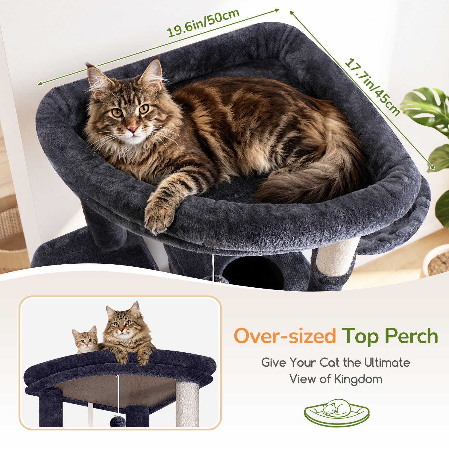 globlazer-s-series-s84e-arbre-chat-gris-fonc-213-cm image 3