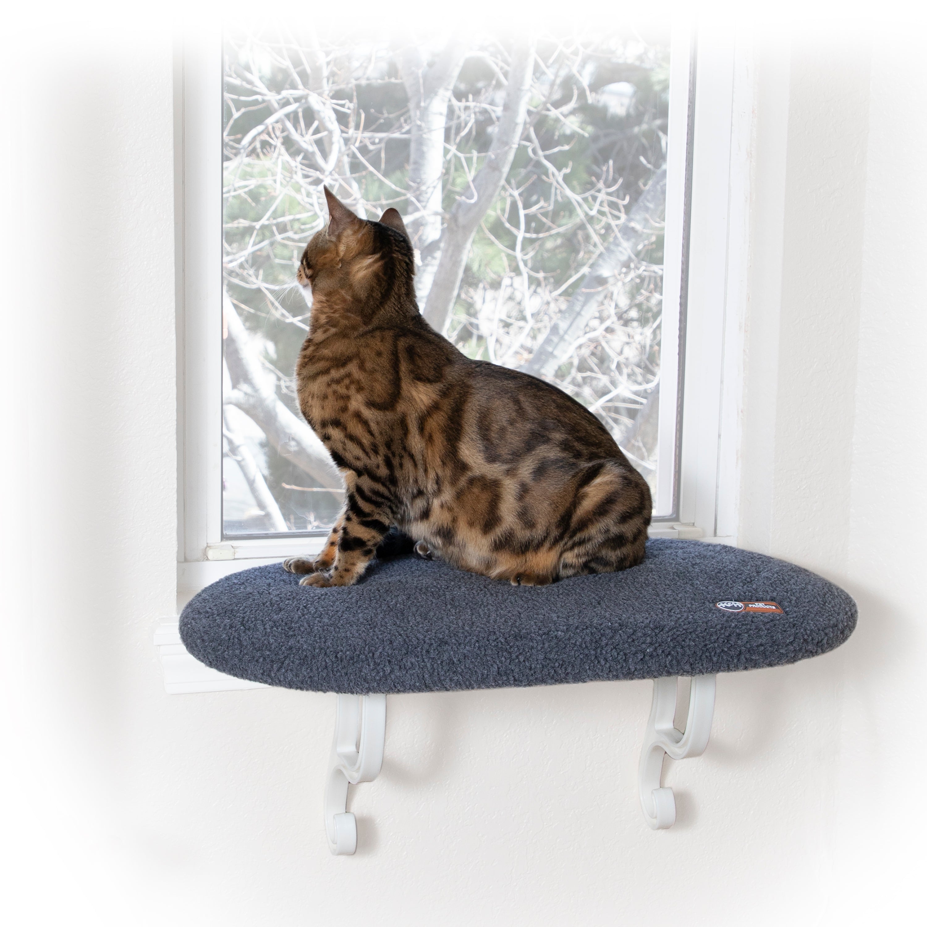 k-h-kitty-sill-thermo-kitty-perchoir-fen-tre-chat-chauffant-gris image 1
