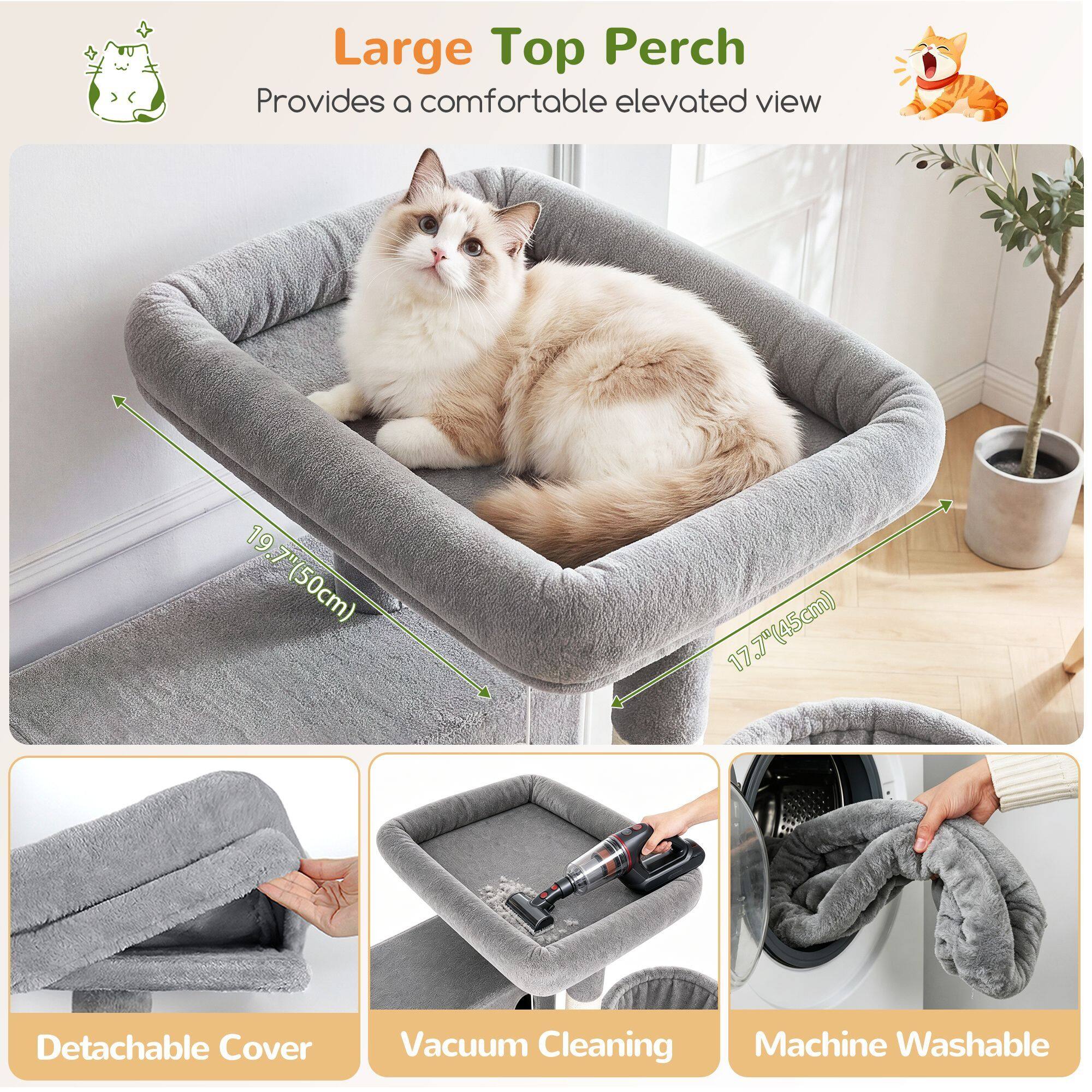 globlazer-s70g-arbre-chat-haut-gris-clair-178-cm image 8