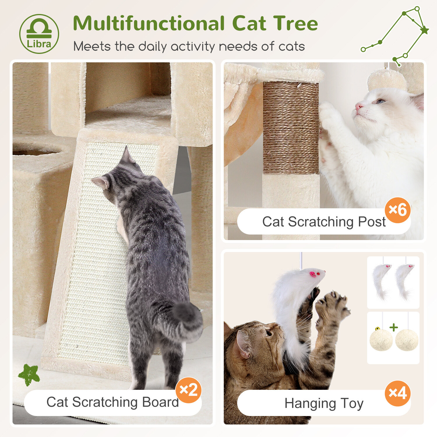 globlazer-z-series-z78-arbre-chat-beige-78-pouces-grand-haut image 8