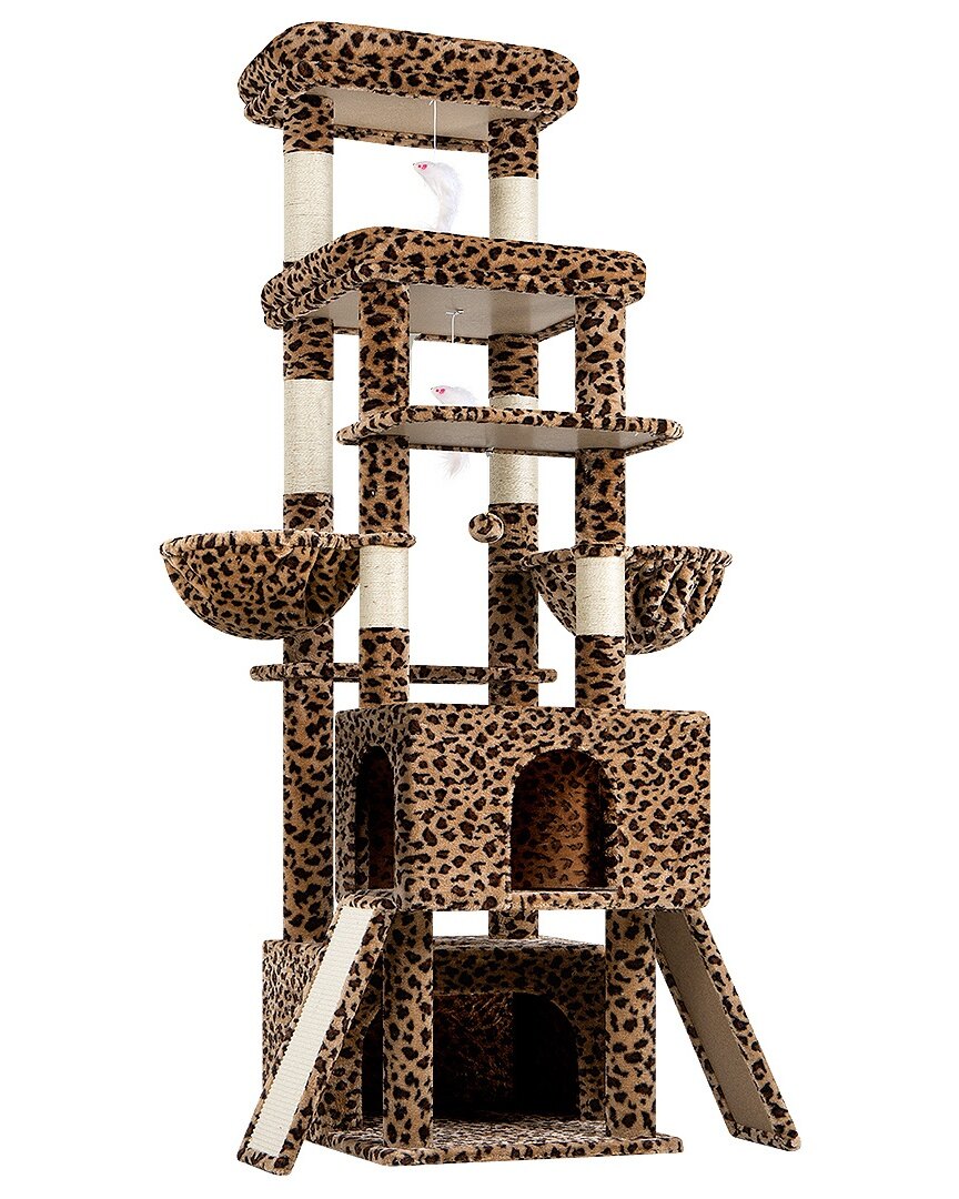 globlazer-z78-arbre-chat-78-pouces-imprim-l-opard image 2
