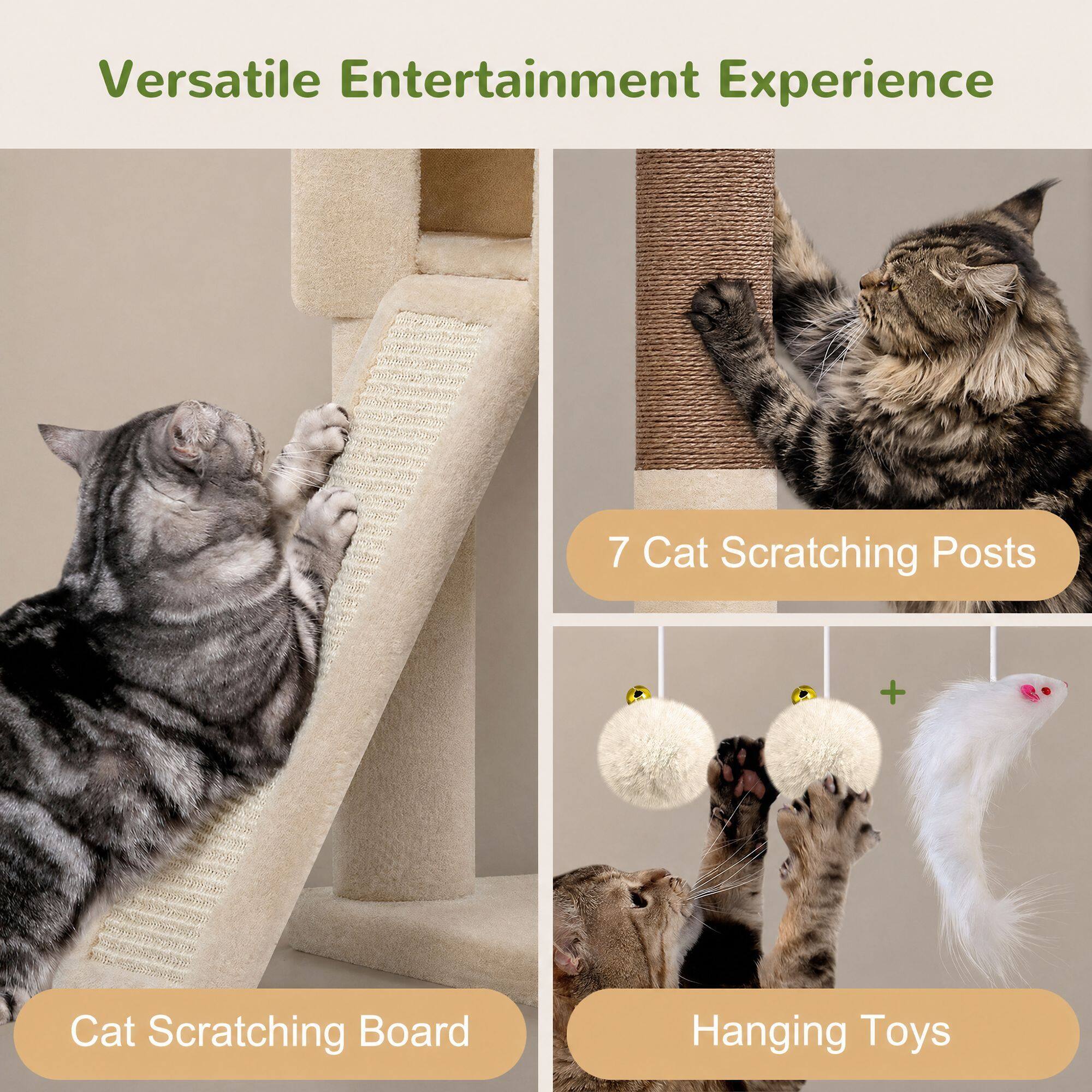 globlazer-s74g-arbre-chat-beige-188-cm-grand image 6