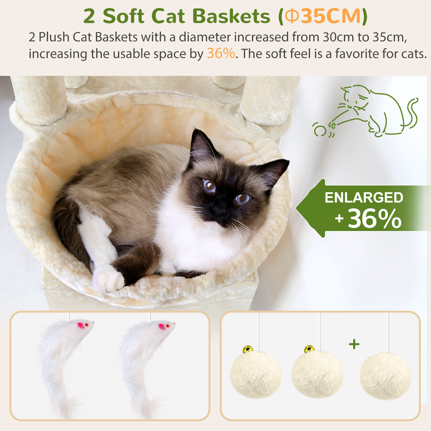 globlazer-s-series-s74e-arbre-chat-beige-robuste-188-cm image 4