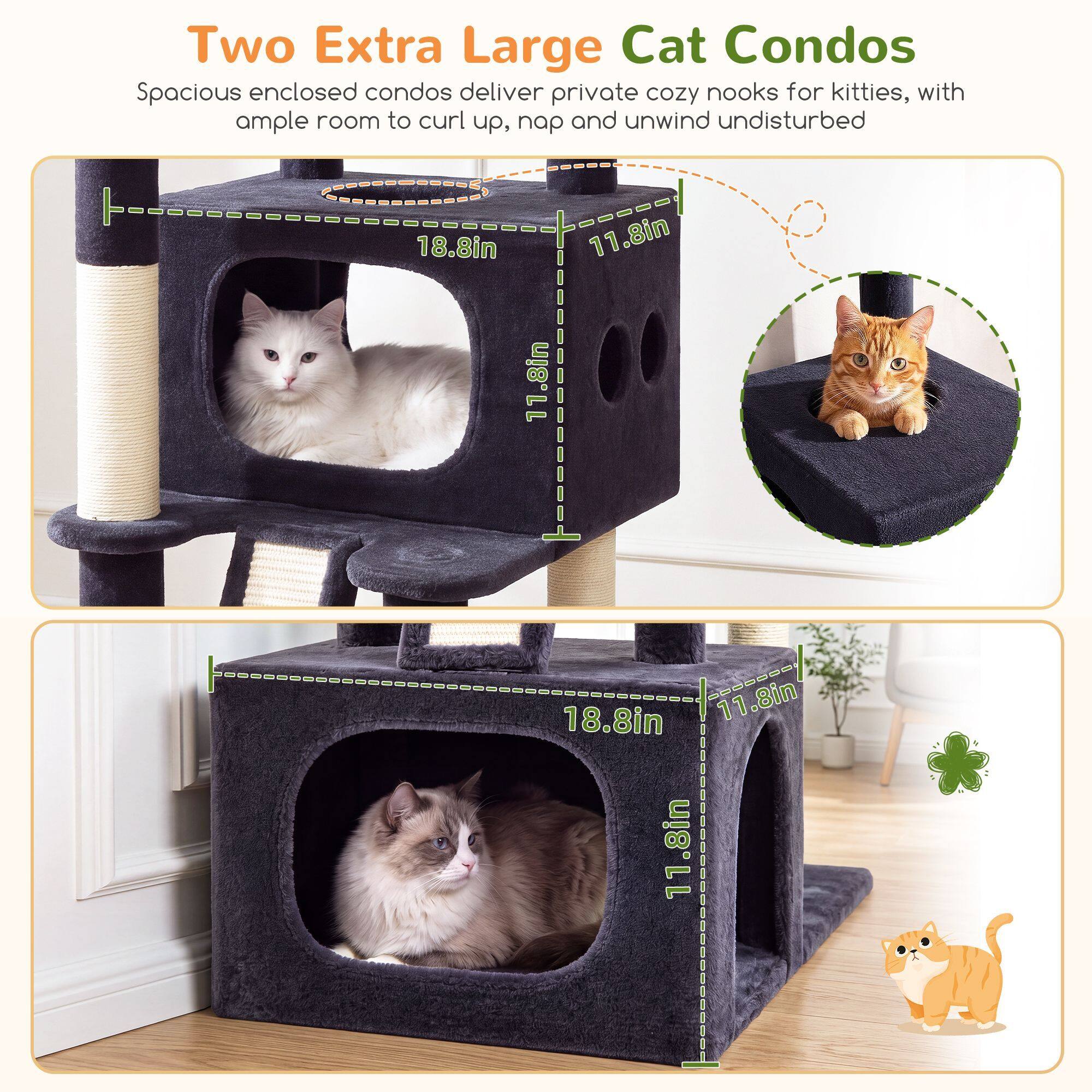 globlazer-f74-arbre-chat-188-cm-gris-fonc-grands-chats image 4