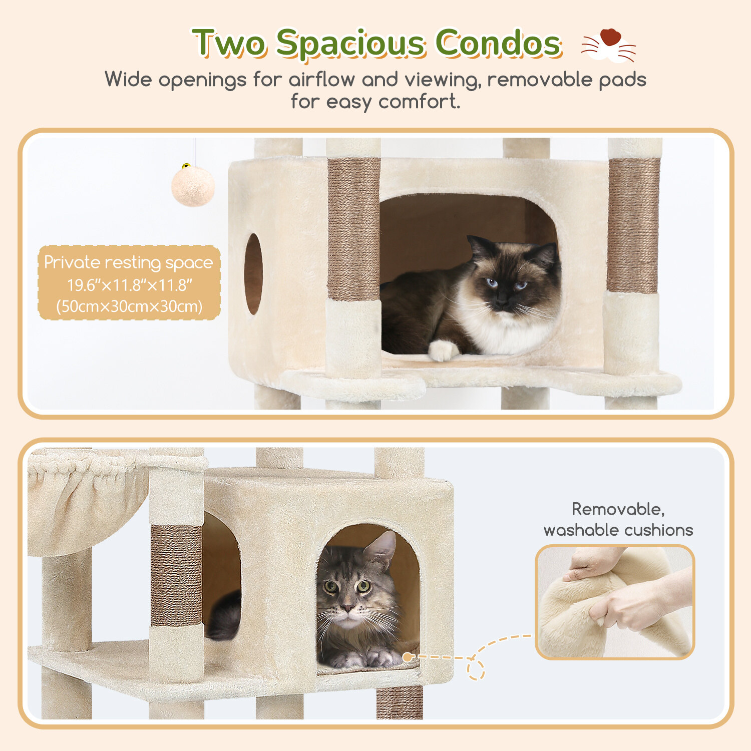 globlazer-s74-arbre-a-chat-beige-188-cm-grand image 4