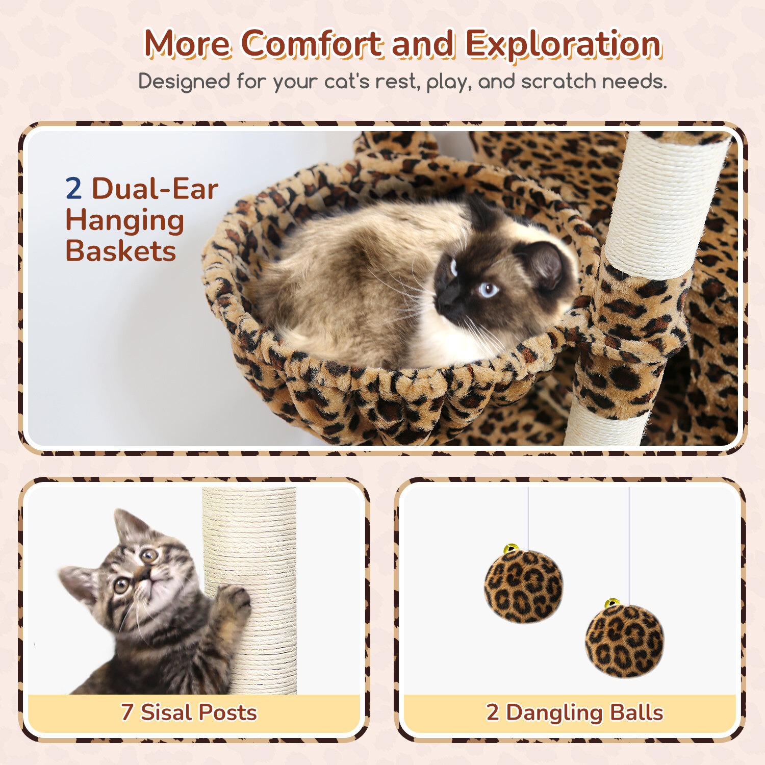 globlazer-s74-arbre-chat-l-opard-74-pouces-grand-mod-le image 5