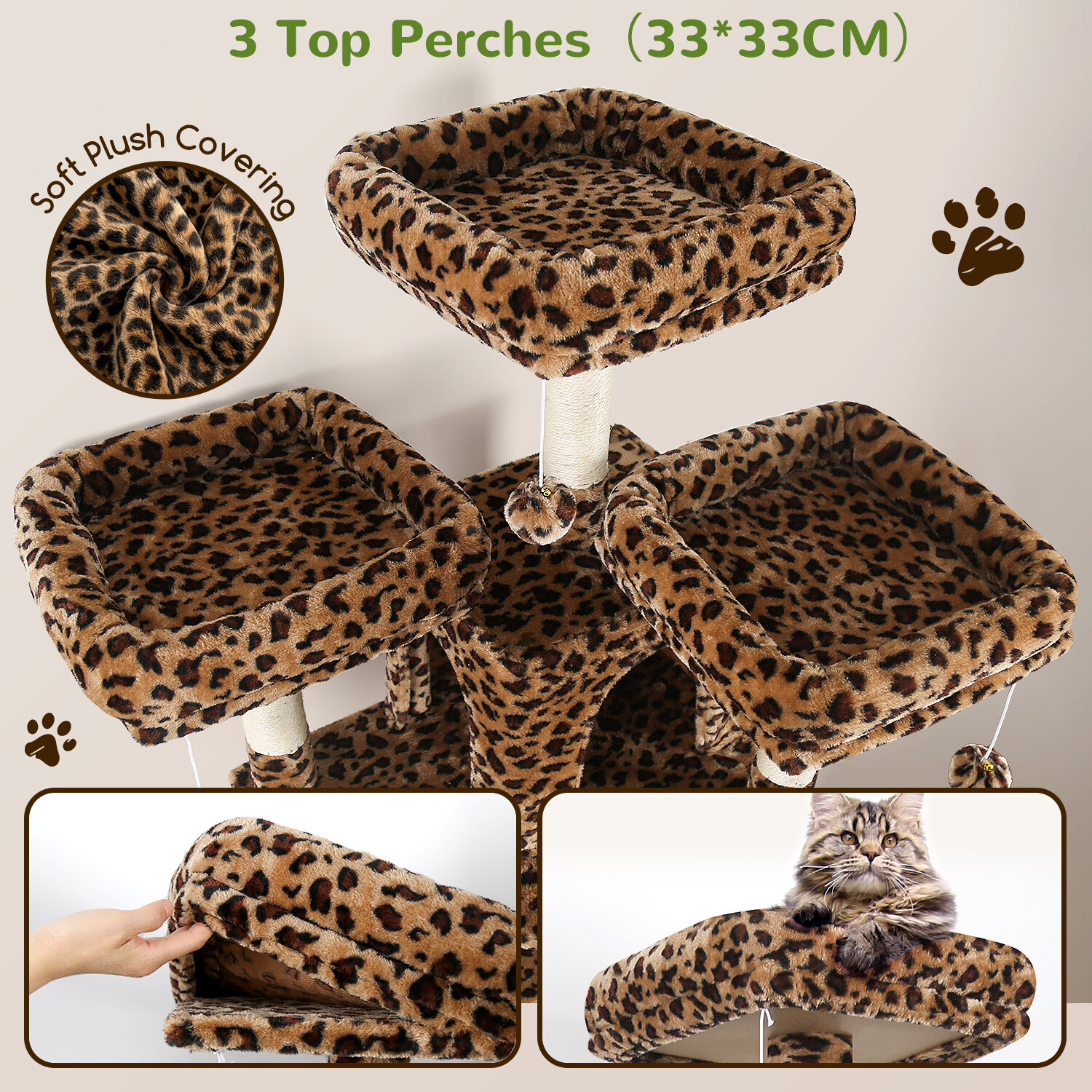 globlazer-f68b-arbre-chat-l-opard-173-cm image 3