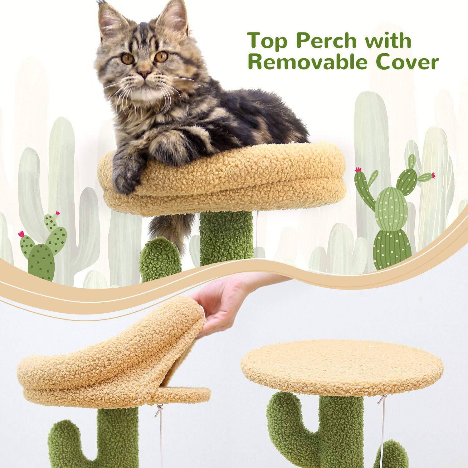 globlazer-f-series-f33-arbre-chat-cactus-vert-84-cm-petit image 7