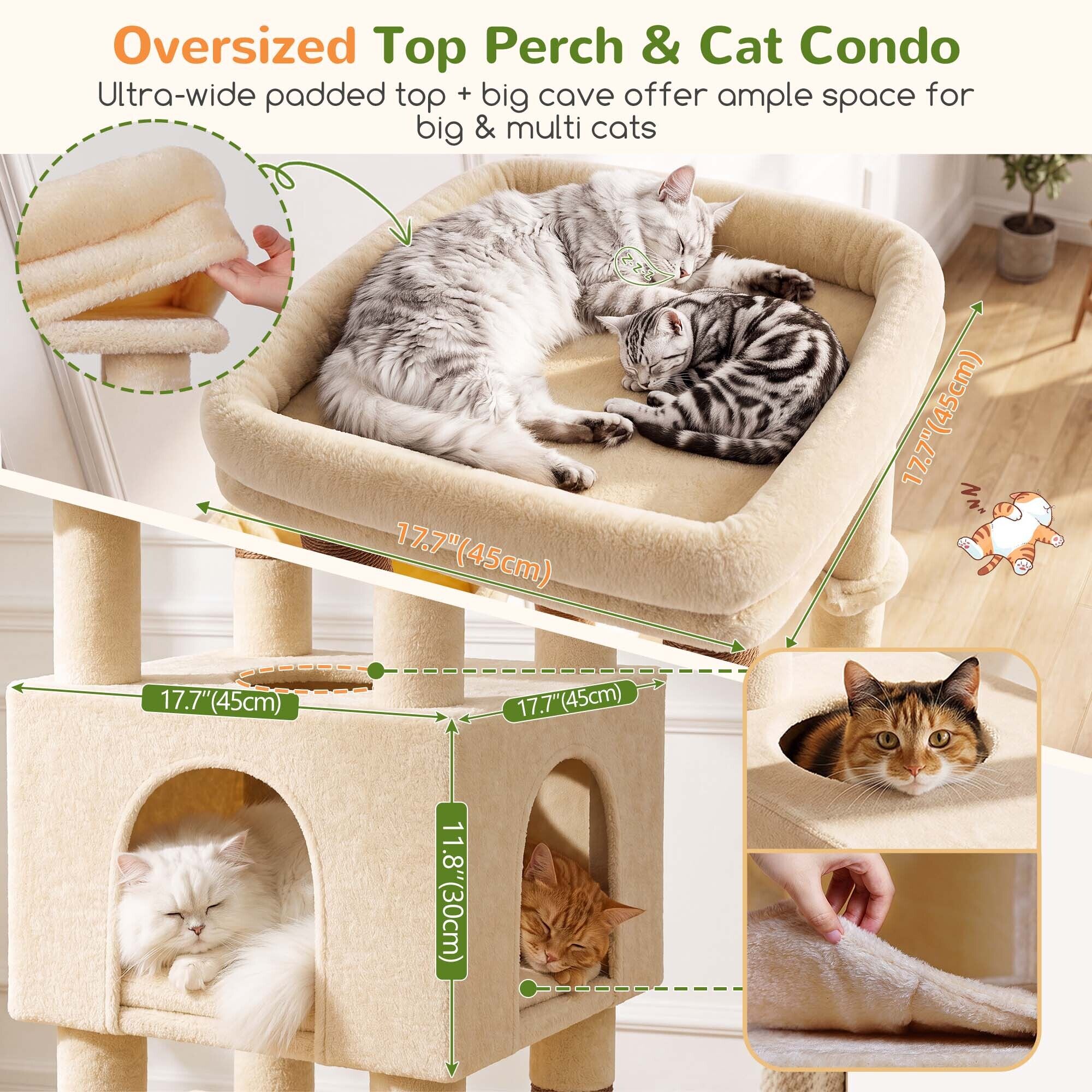 globlazer-s-series-s73b-arbre-chat-beige-185-cm-robust image 5