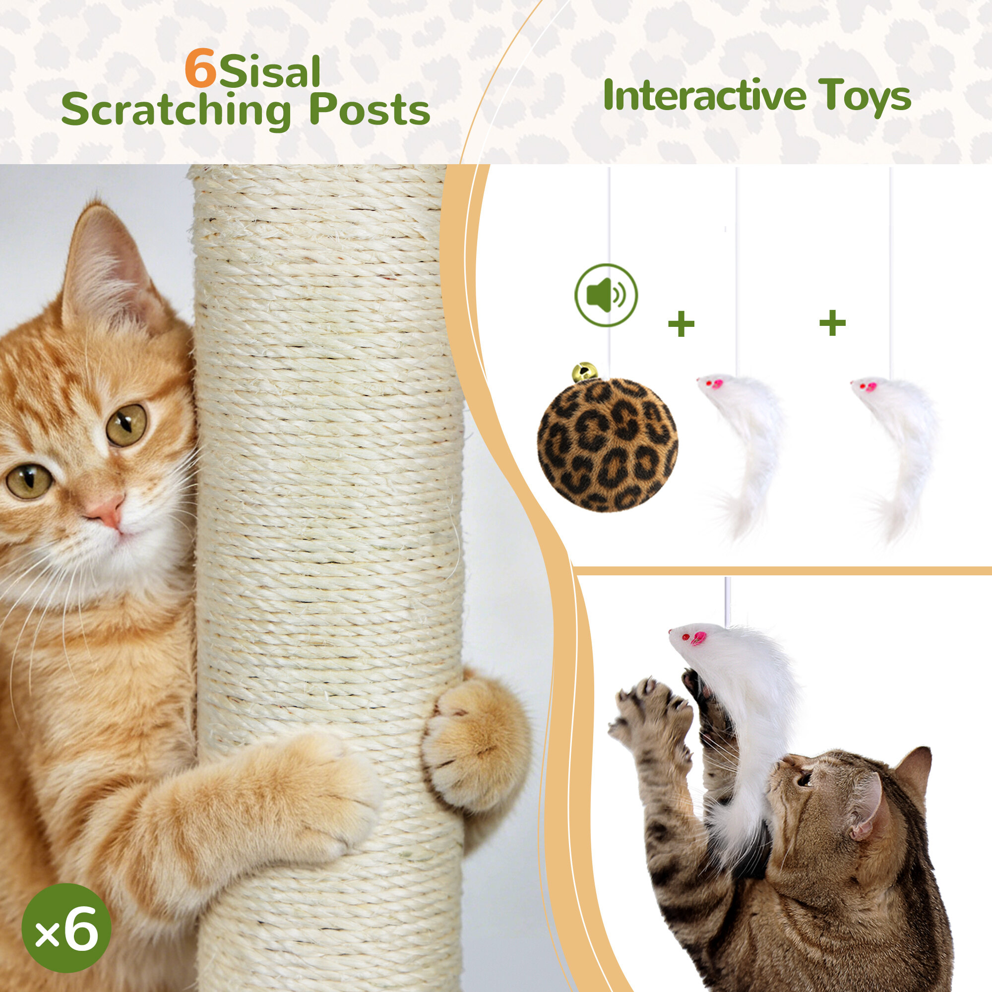 globlazer-c-series-c68-arbre-chat-angle-l-opard-68-pouces image 7