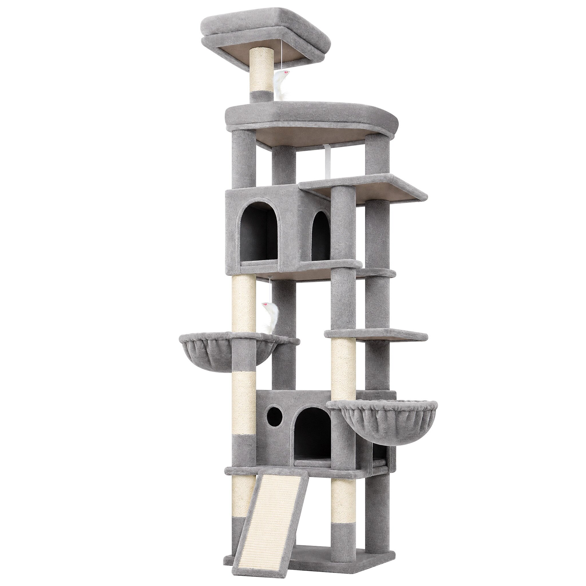 globlazer-f-series-f81h-arbre-chat-gris-clair-81-pouces-stable image 2