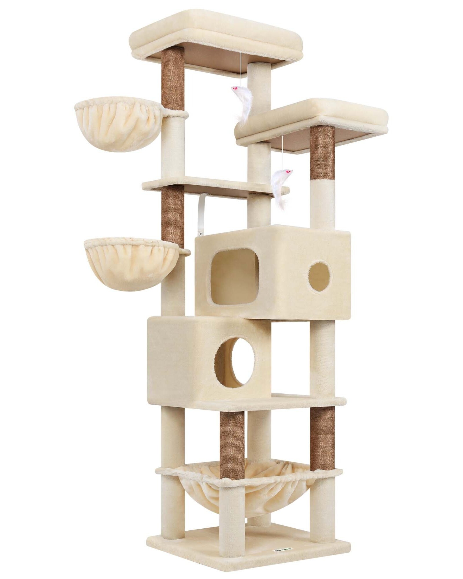 globlazer-s73-arbre-chat-185-cm-beige-grands-chats image 2