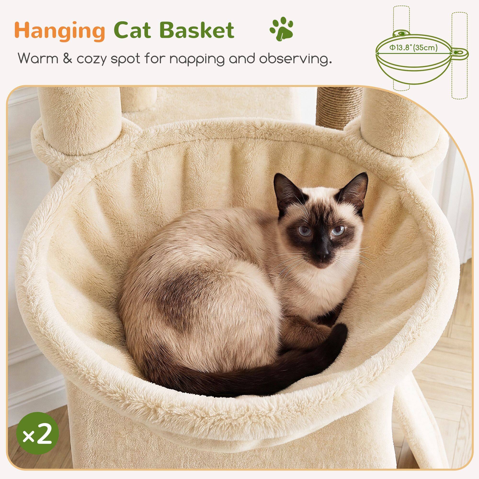 globlazer-s70g-arbre-chat-grand-beige-178-cm image 4