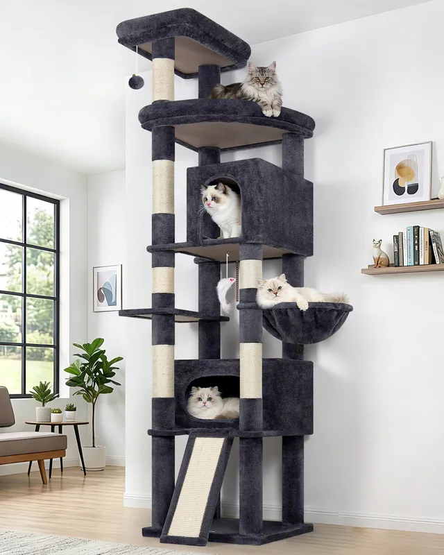 globlazer-f-series-f84b-arbre-chat-xxl-gris-213-cm image 1