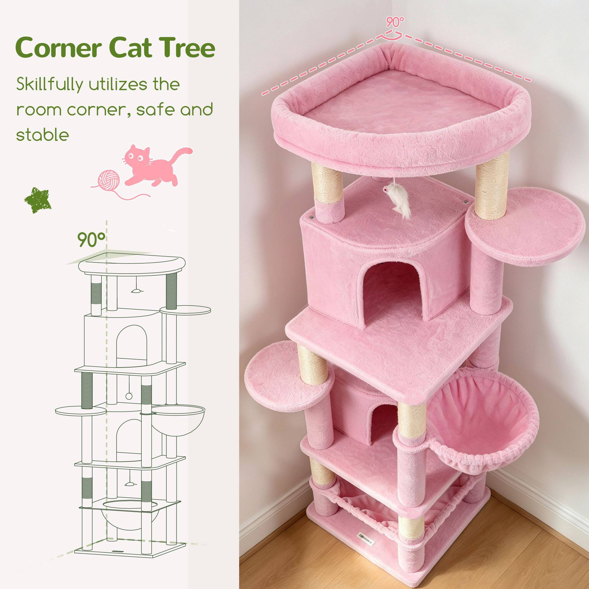 globlazer-c-series-c68-arbre-chat-rose-173-cm image 8