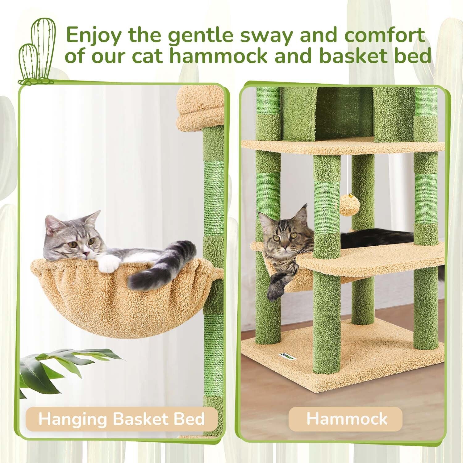 globlazer-c-series-c51-arbre-chat-cactus-51-pouces-vert image 6