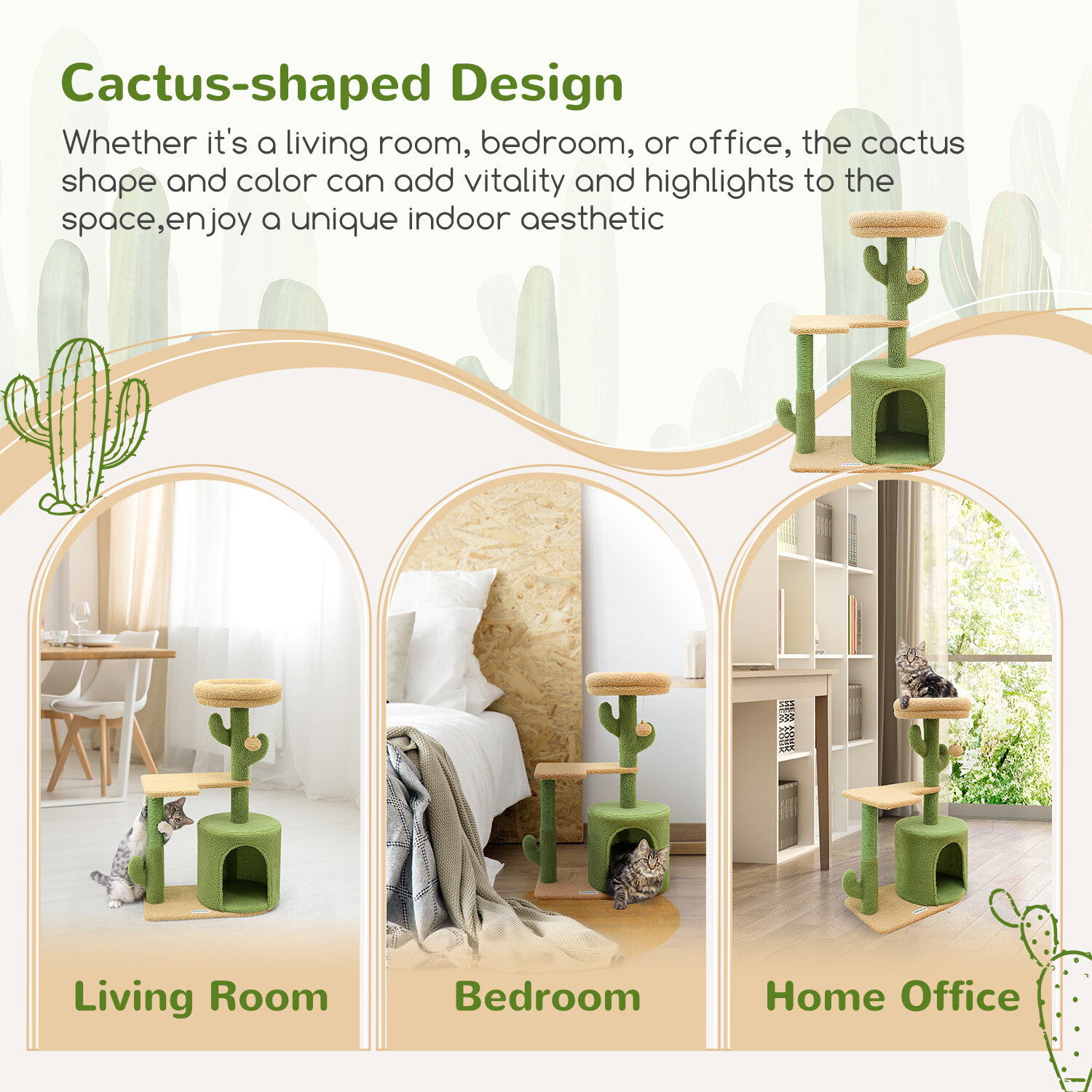 globlazer-f-series-f33-arbre-chat-cactus-vert-84-cm-petit image 8