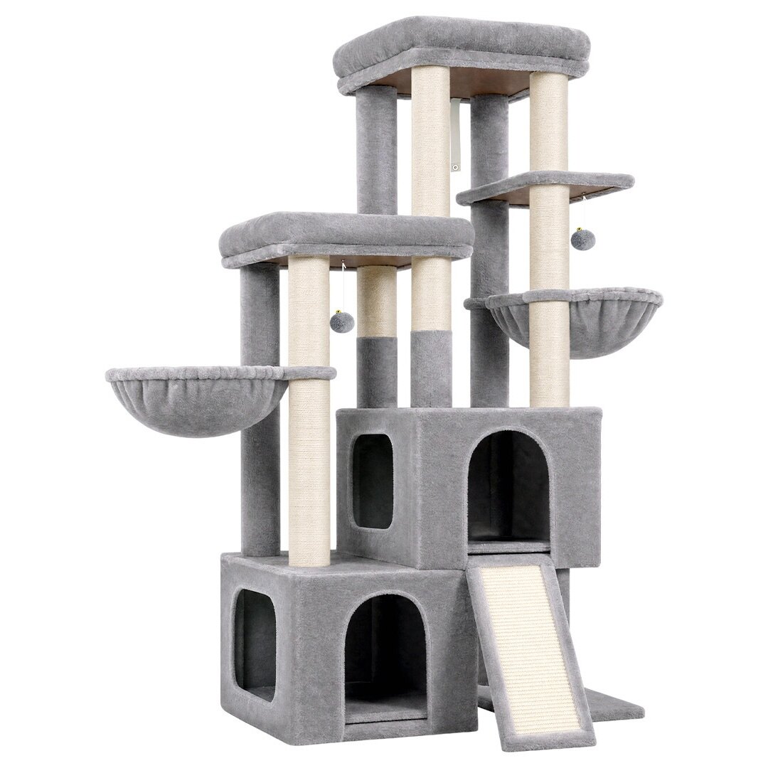 globlazer-s62-arbre-chat-gris-clair-157-cm-grand image 2