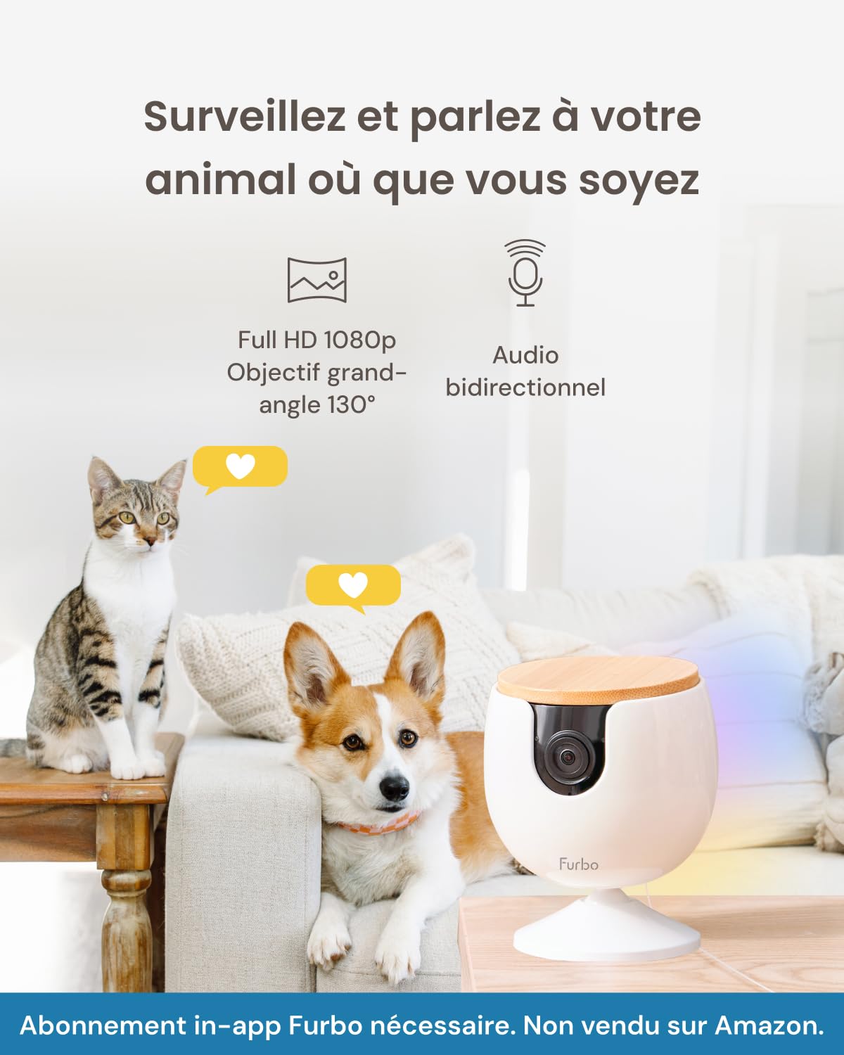 furbo-mini-cam-ra-animaux-abonnement-requis-1080p-vision-nuit image 2
