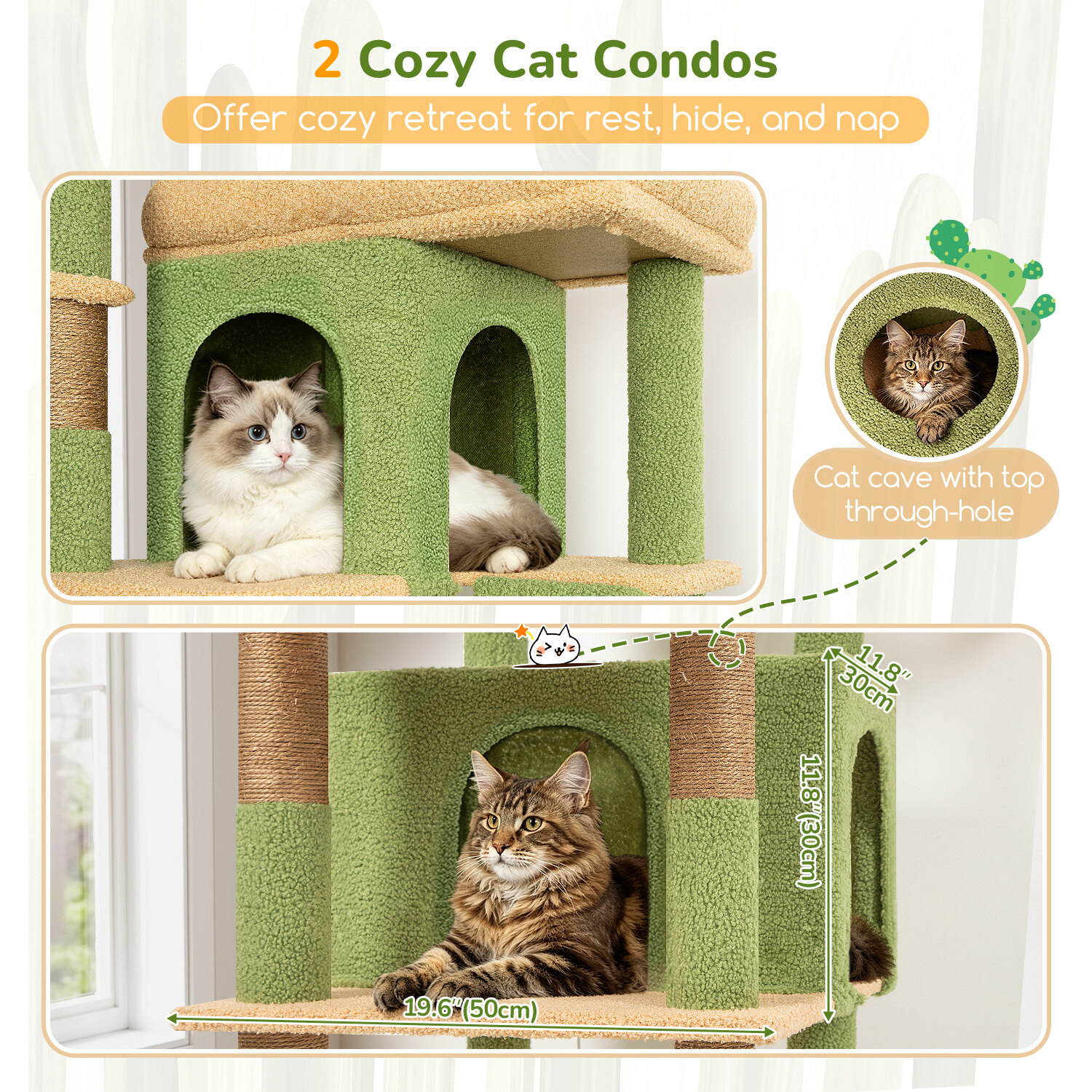 globlazer-s80g-arbre-chat-cactus-vert-203-cm image 3