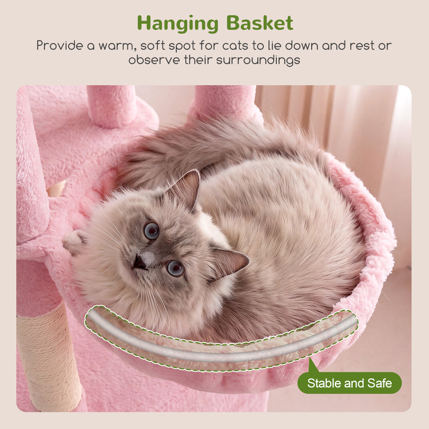 globlazer-f-series-f61-arbre-chat-rose-155-cm image 5
