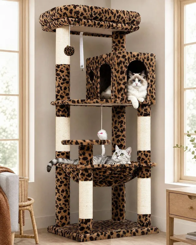 globlazer-f-series-f53-arbre-chat-l-opard-135-cm image 1