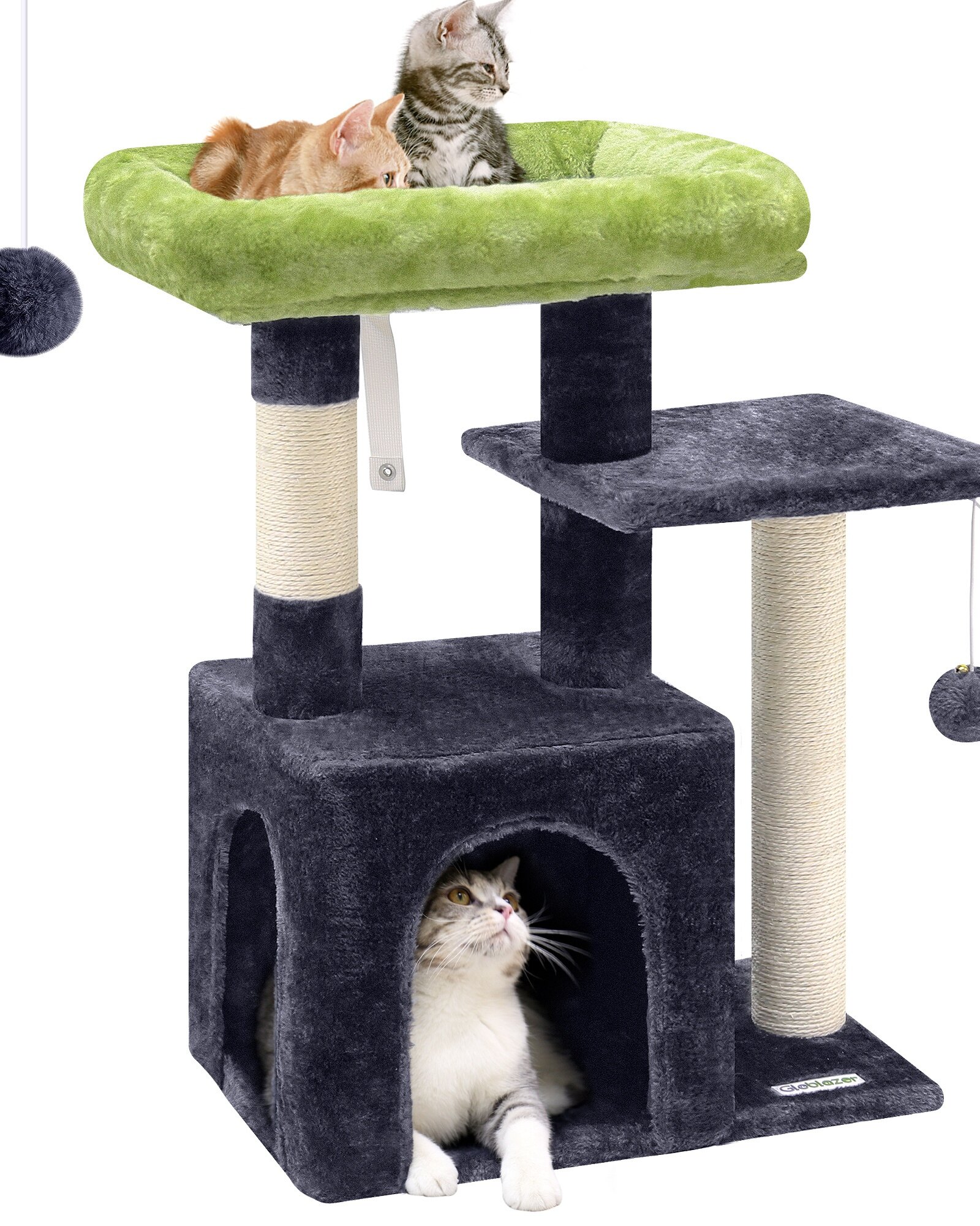 globlazer-f-series-f26-arbre-chat-gris-fonc-66-cm image 2