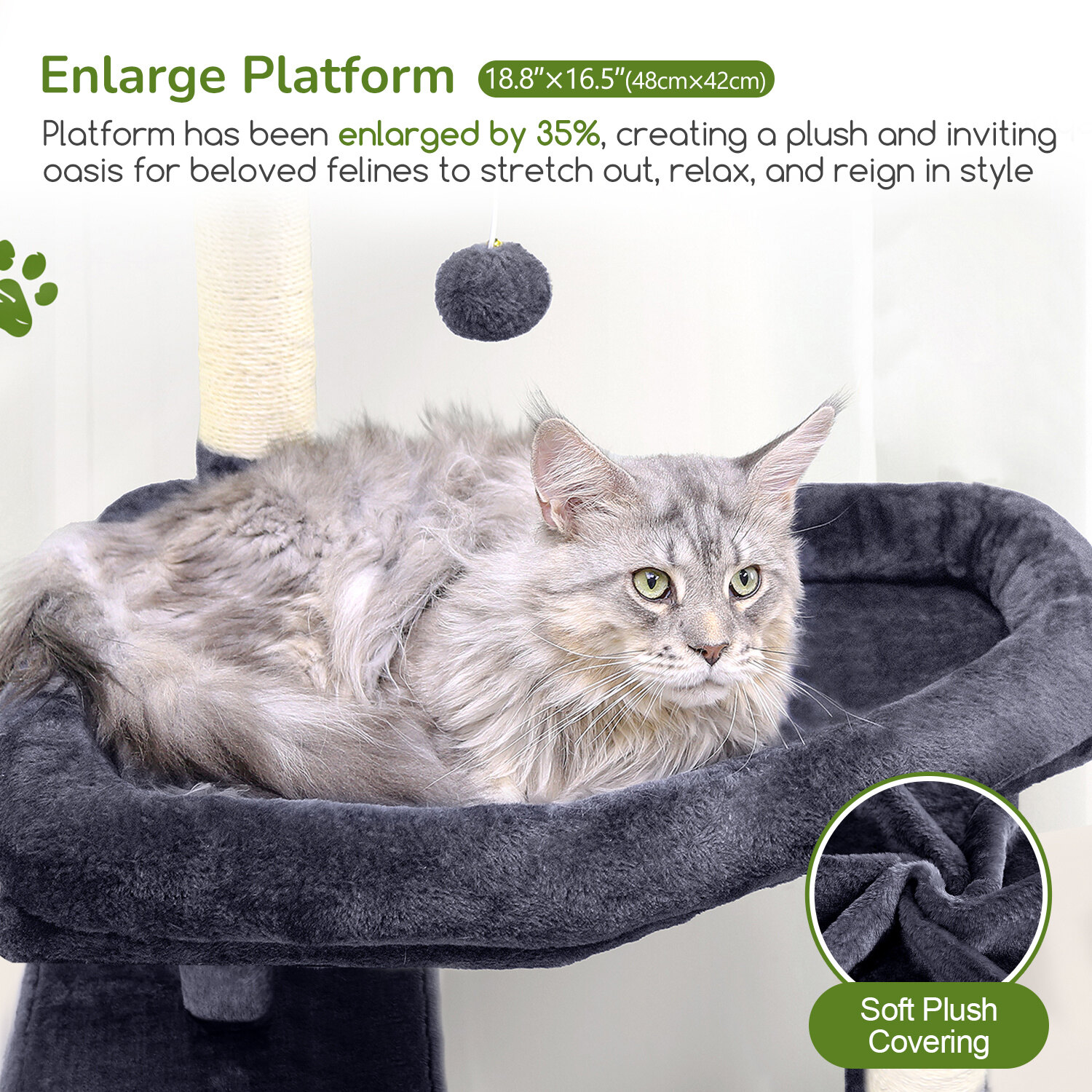 globlazer-s65-arbre-chat-grand-gris-fonc-165-cm image 3