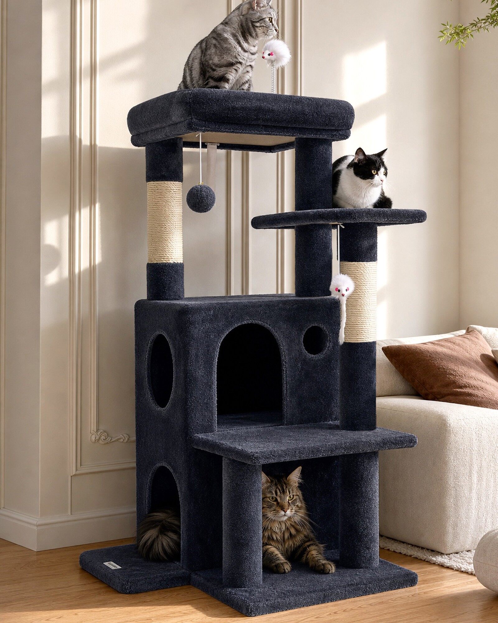 globlazer-f-series-fc50-arbre-chat-gris-fonc-127-cm image 1