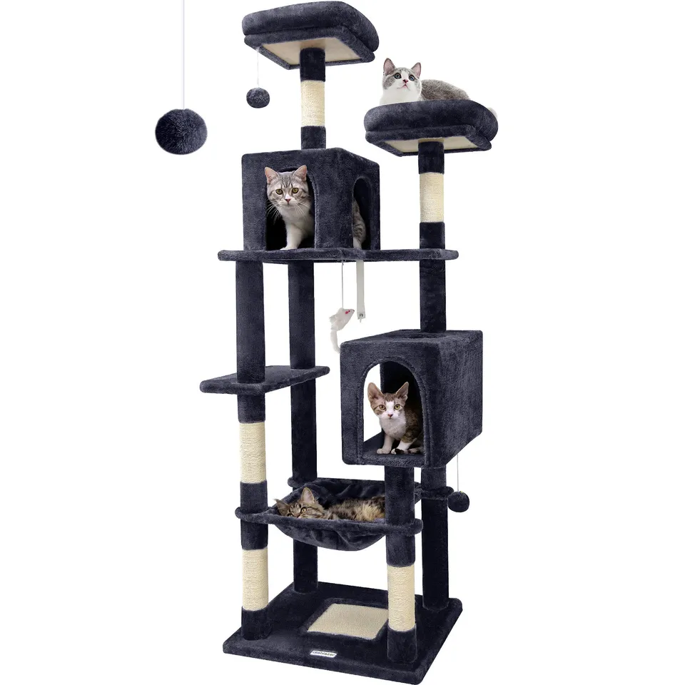 globlazer-f70-arbre-chat-gris-fonc-178-cm image 1