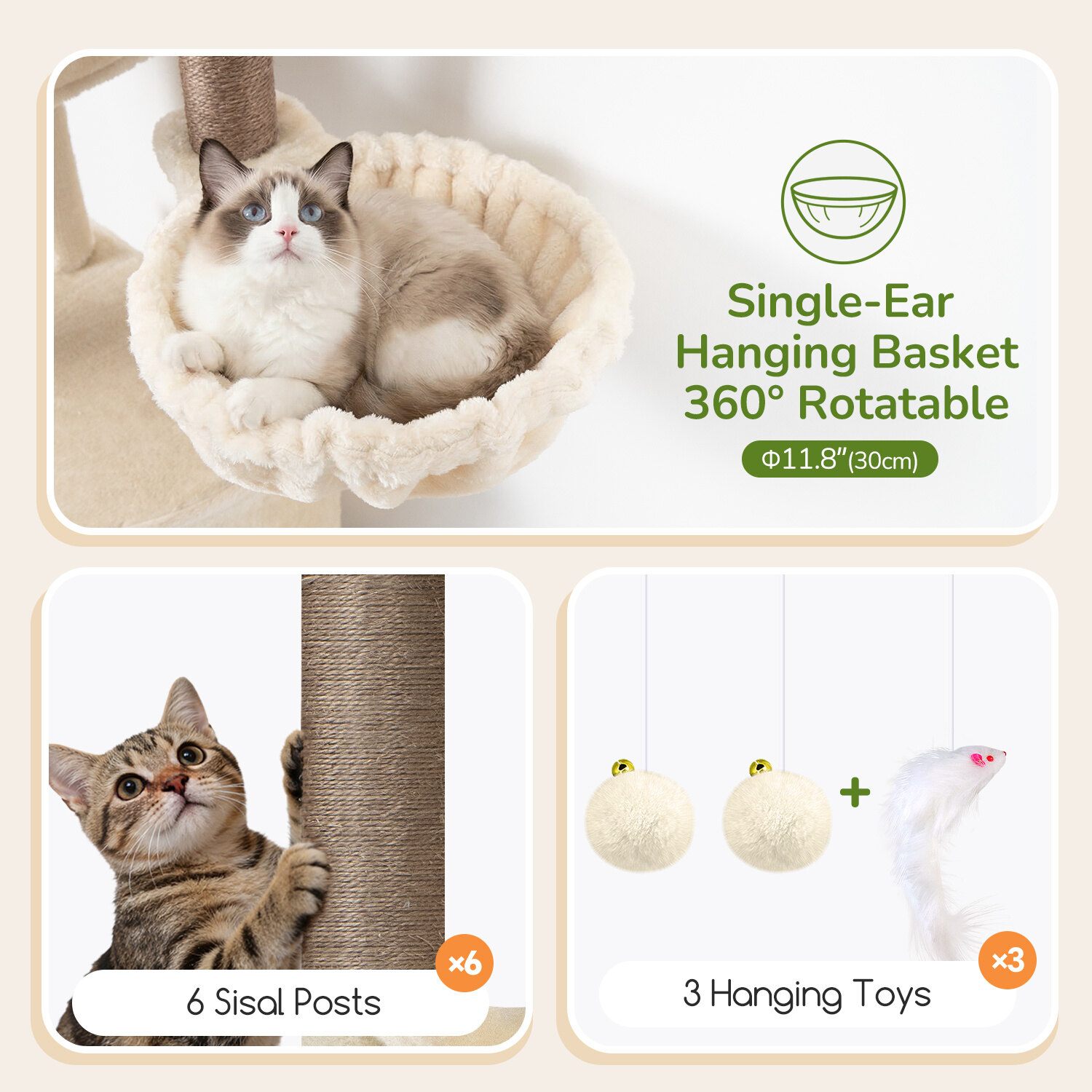 globlazer-f65d-arbre-chat-beige-165-cm image 6