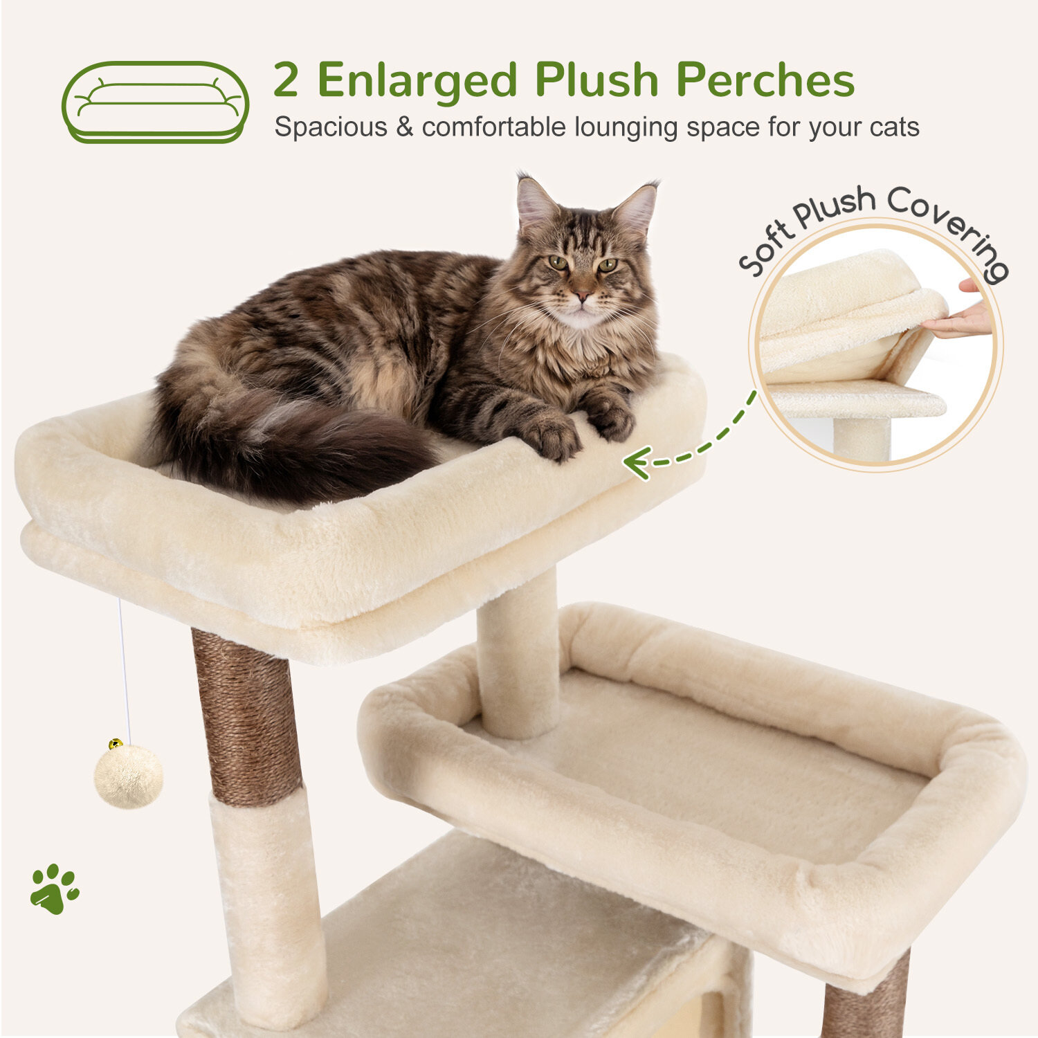 globlazer-f82b-arbre-chat-beige-208-cm image 5