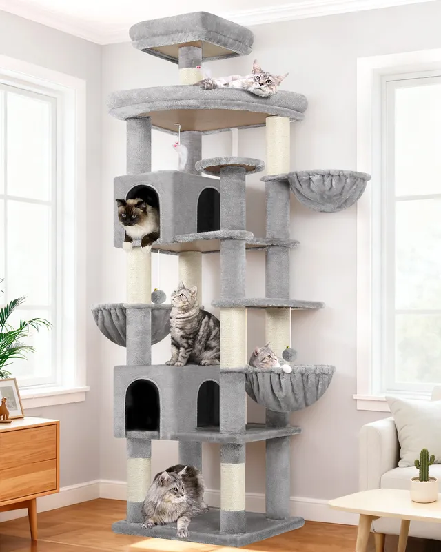globlazer-s-series-s82-arbre-chat-gris-clair-82-pouces-robuste image 1