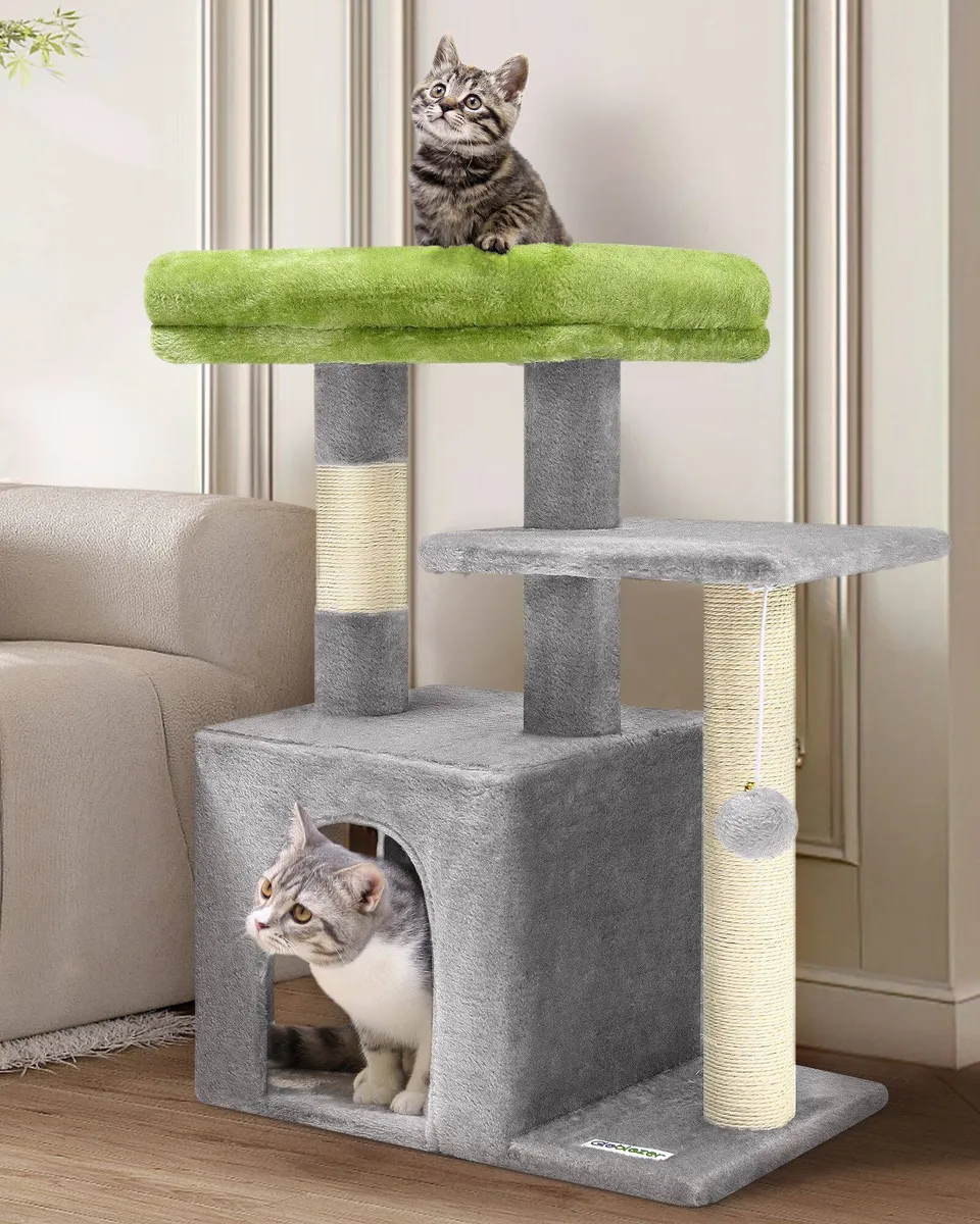 globlazer-f-series-f26-arbre-chat-gris-clair-26-pouces-petit image 1